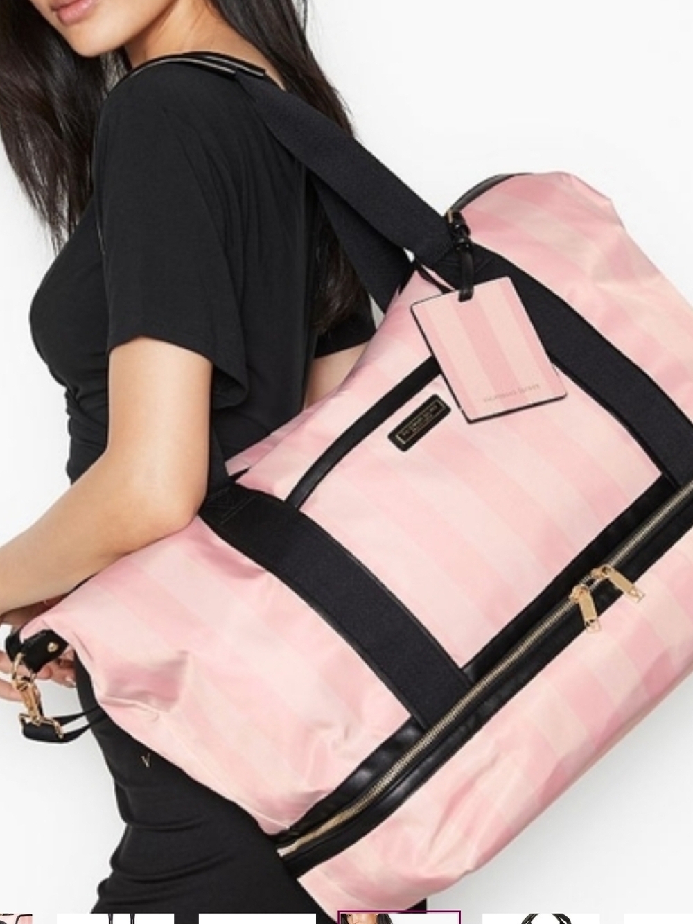 Victoria's Secret Overnight Travel Weekender(In PINK or Black) NWT